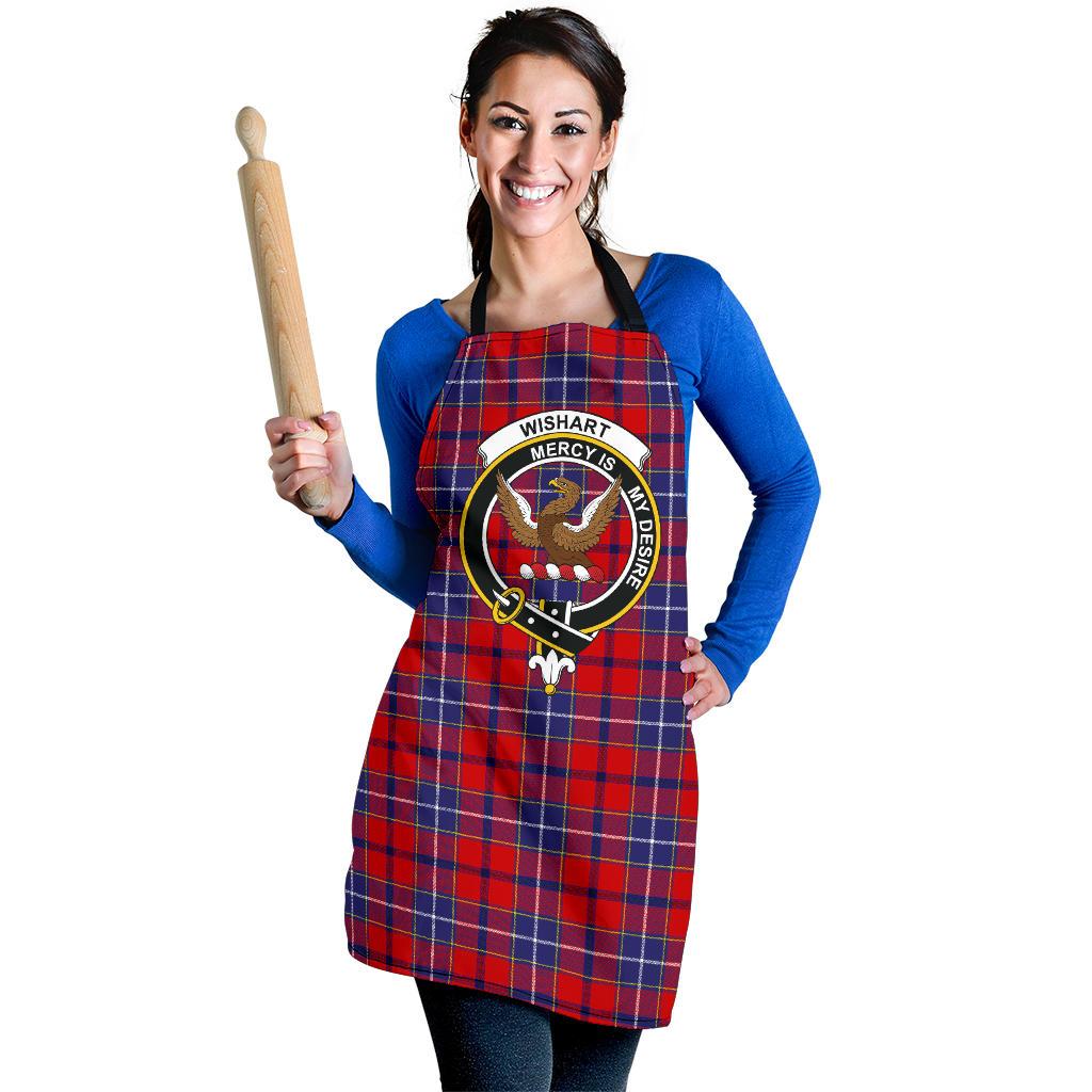 Wishart Dress Tartan Clan Crest Apron