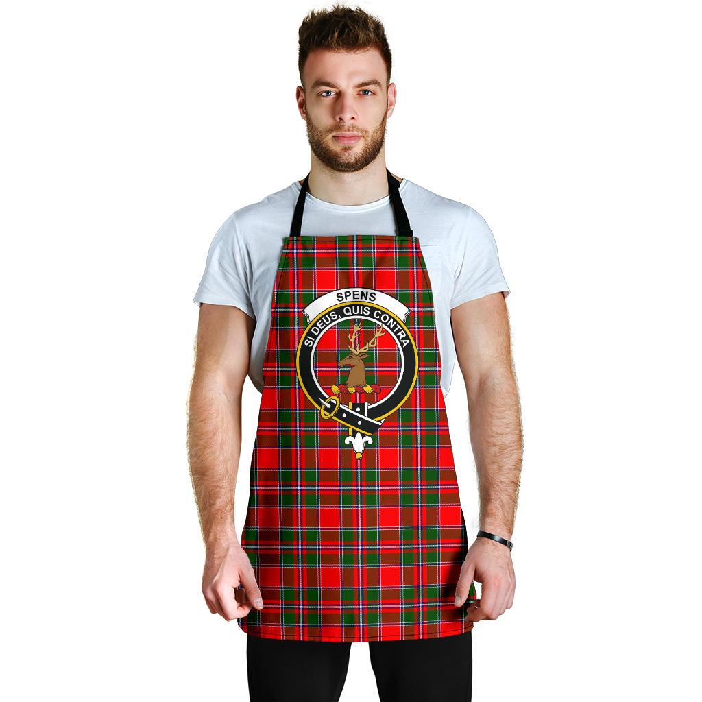 Spens Modern Tartan Clan Crest Apron