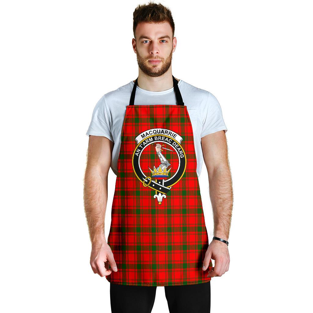 MacQuarrie Modern Tartan Clan Crest Apron