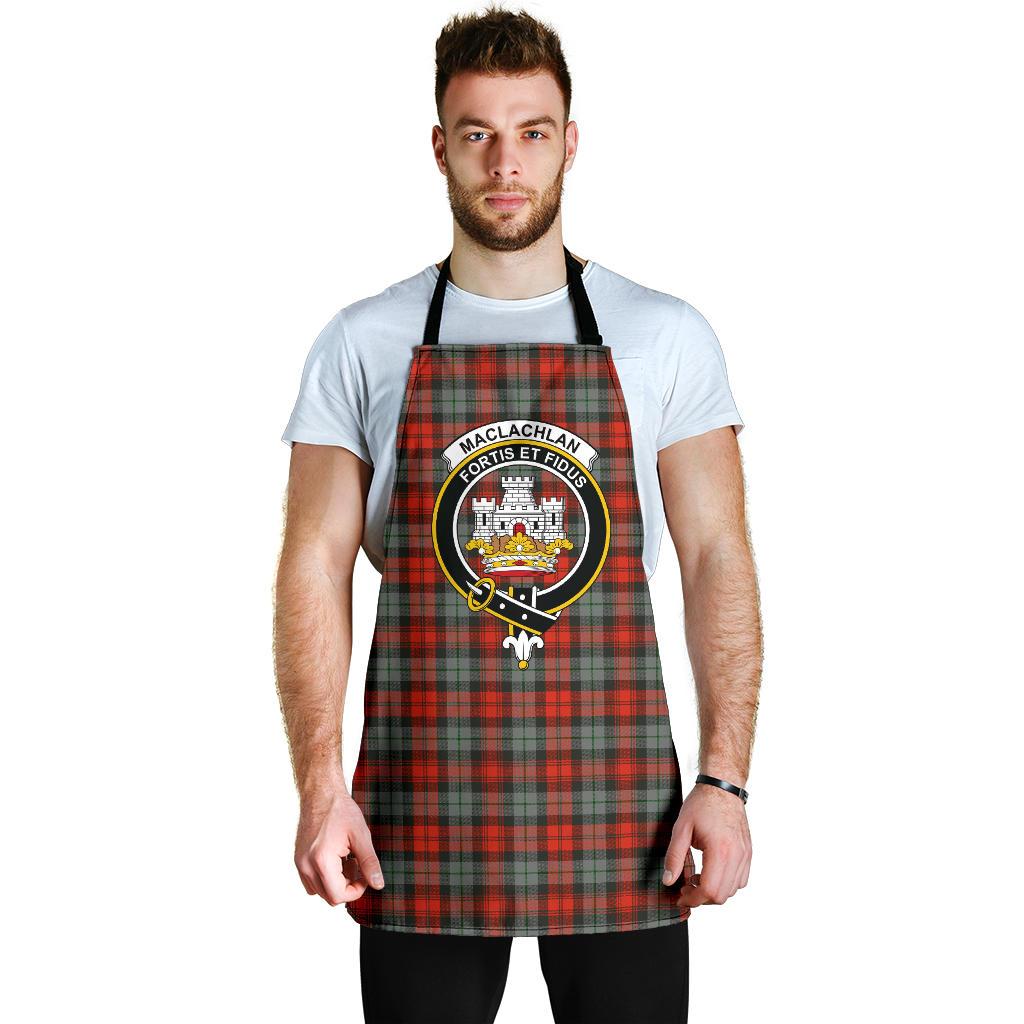 MacLachlan Weathered Tartan Clan Crest Apron