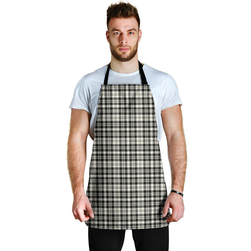 SCOTT BLACK & WHITE ANCIENT Tartan Clan Apron