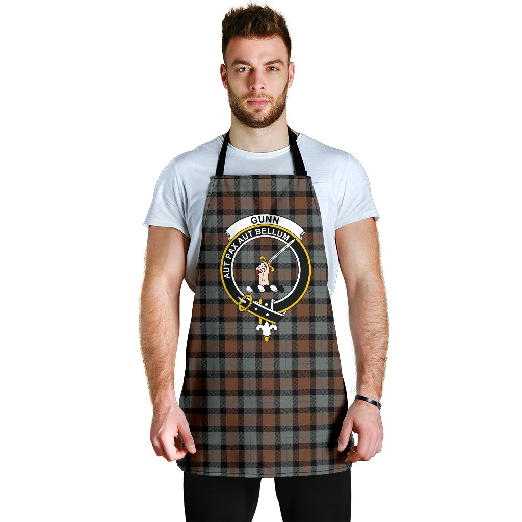 Gunn Weathered Tartan Clan Crest Apron