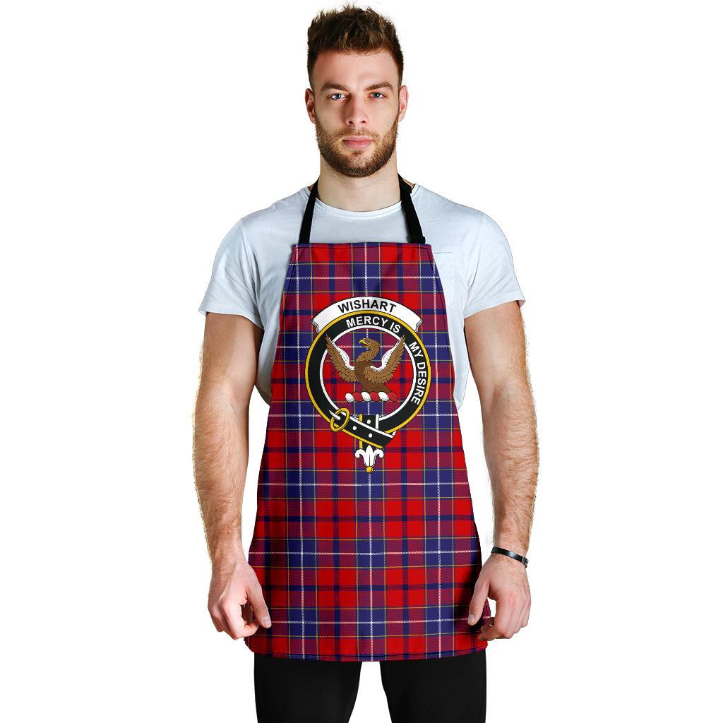 Wishart Dress Tartan Clan Crest Apron