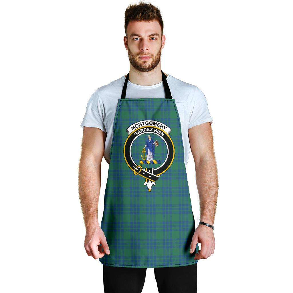 Montgomery Ancient Tartan Clan Crest Apron