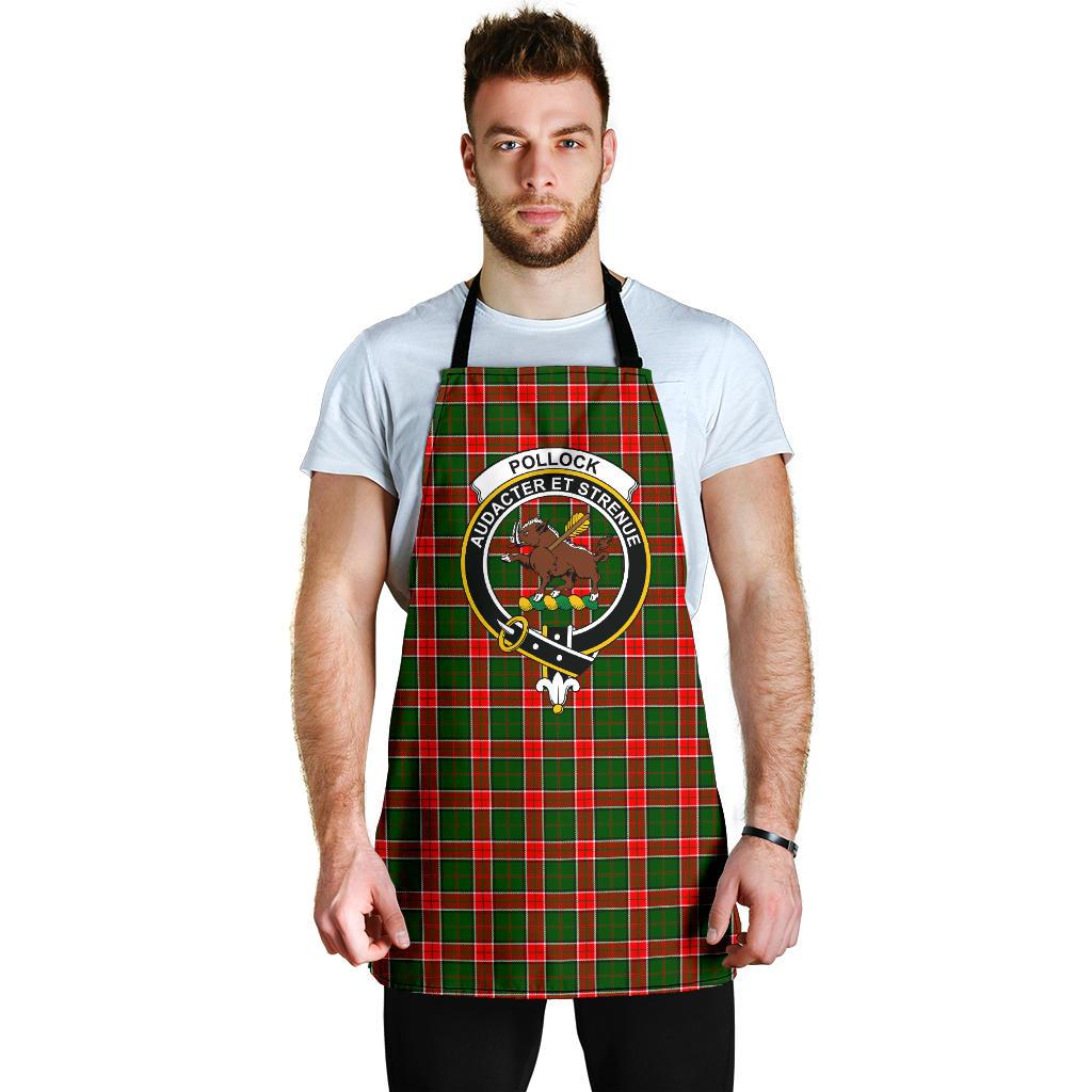 Pollock Modern Tartan Clan Crest Apron