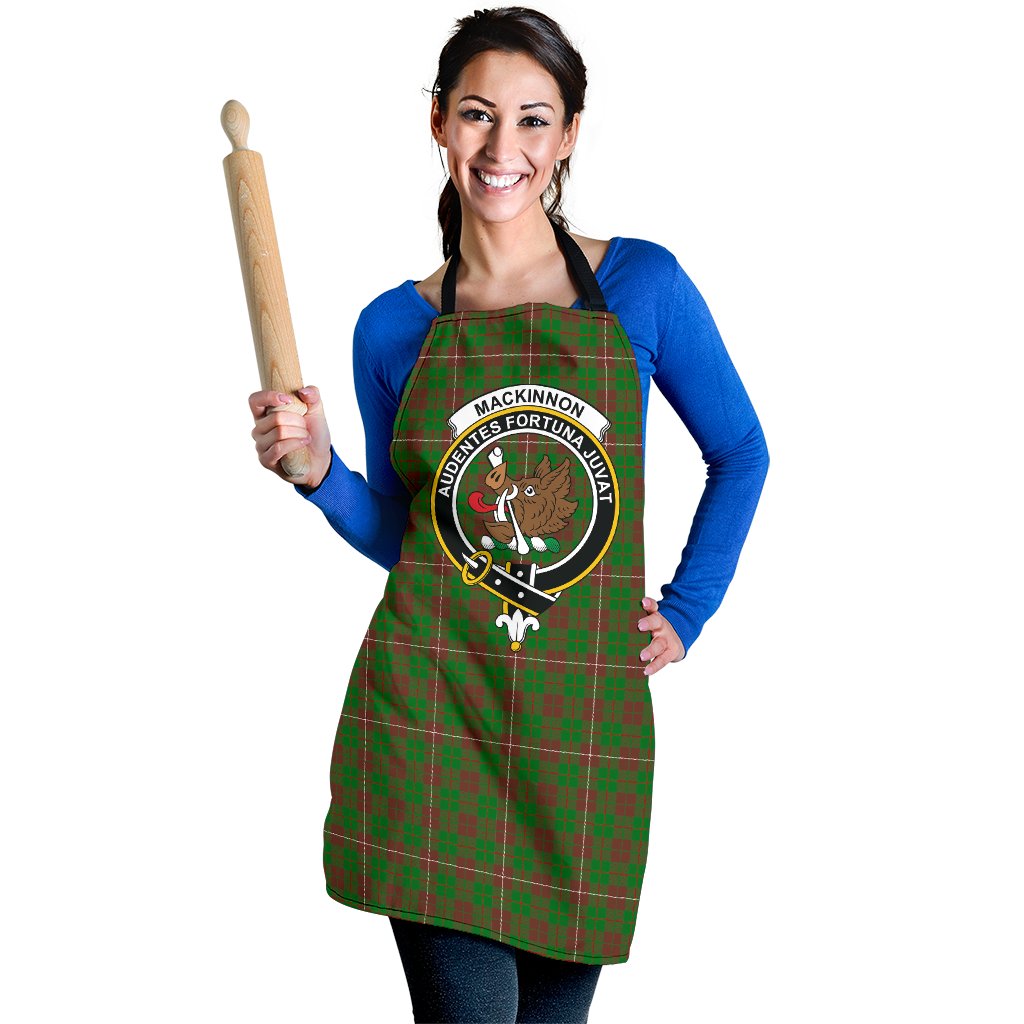 MacKinnon Hunting Modern Tartan Clan Crest Apron