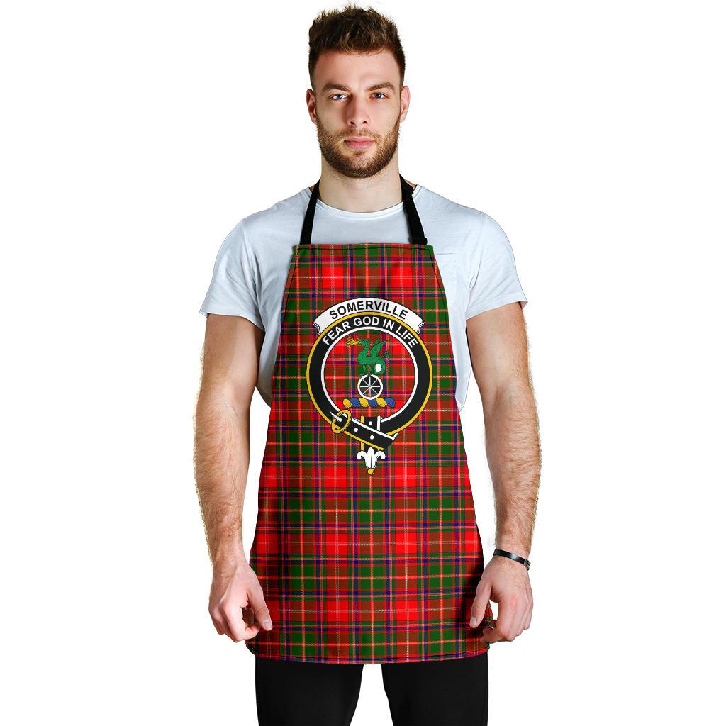 Somerville Modern Tartan Clan Crest Apron