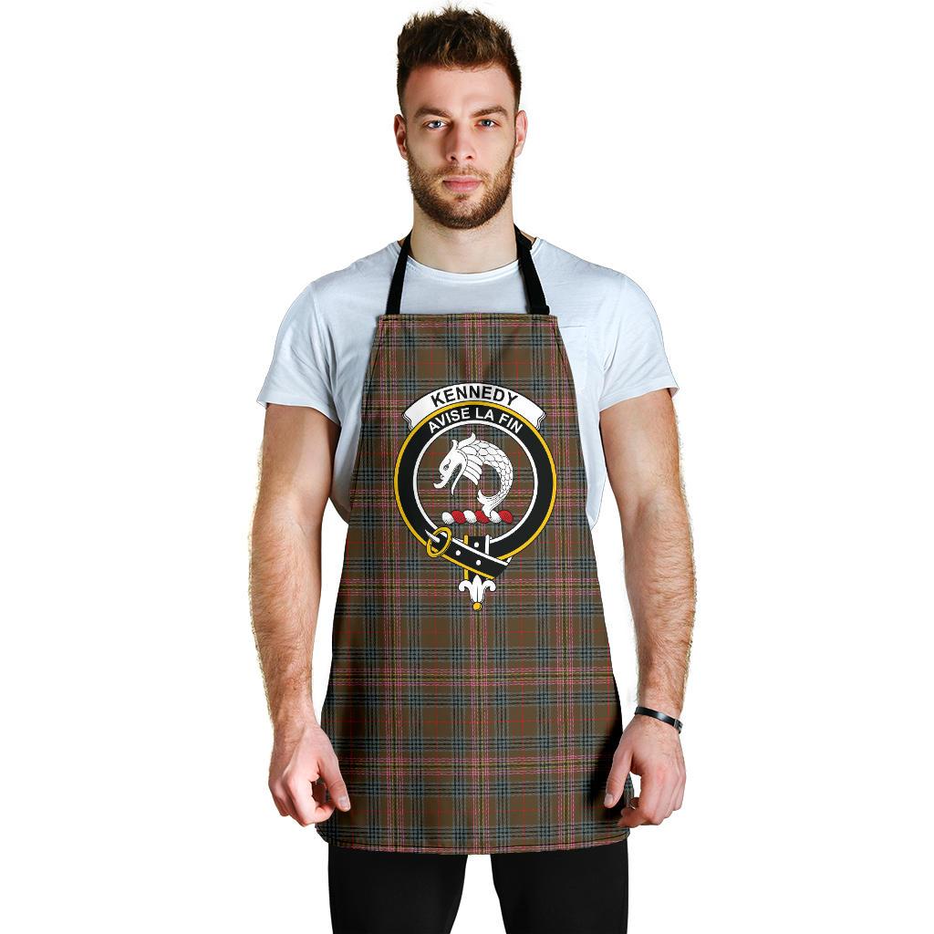 Kennedy Weathered Tartan Clan Crest Apron