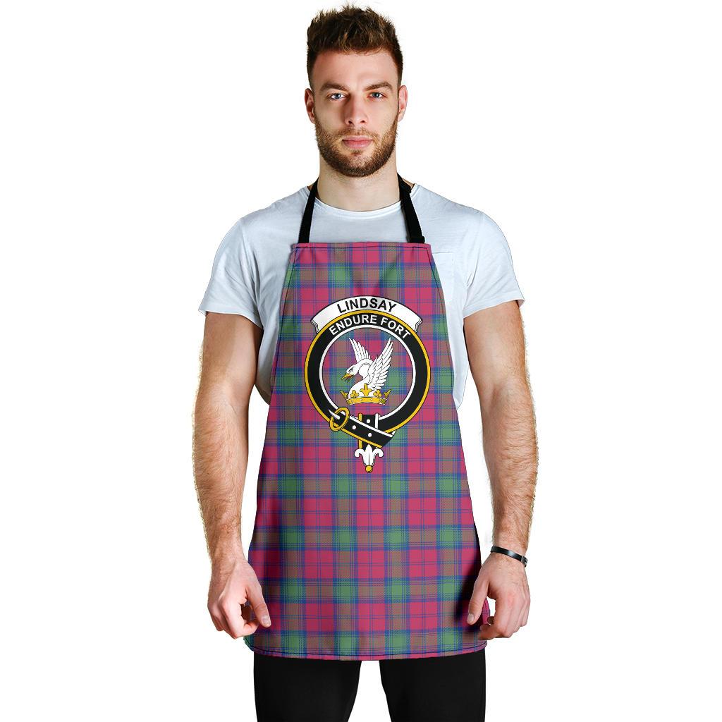 Lindsay Ancient Tartan Clan Crest Apron