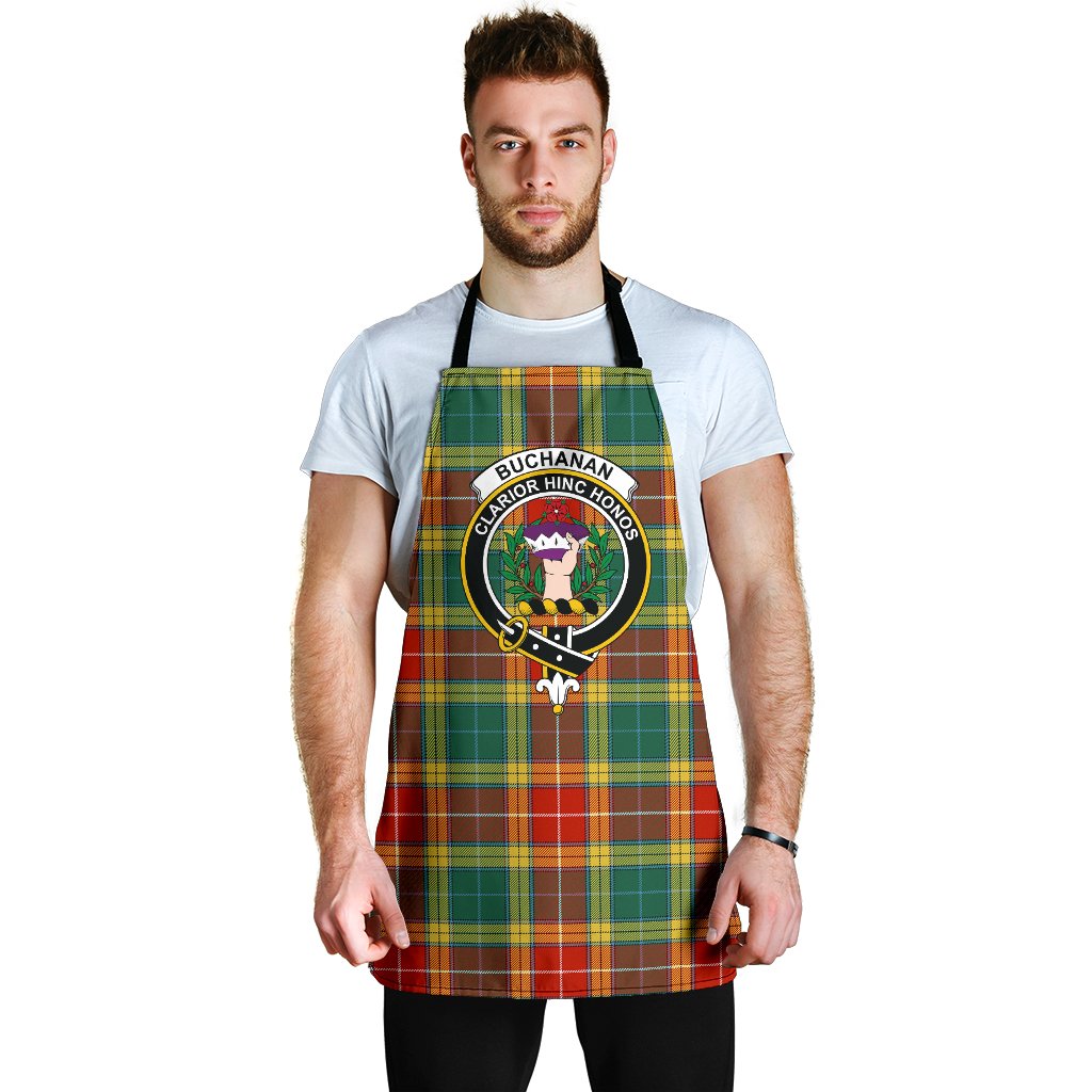 Buchanan Old Sett Tartan Clan Crest Apron