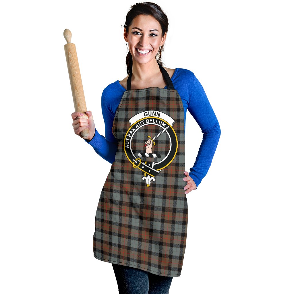 Gunn Weathered Tartan Clan Crest Apron