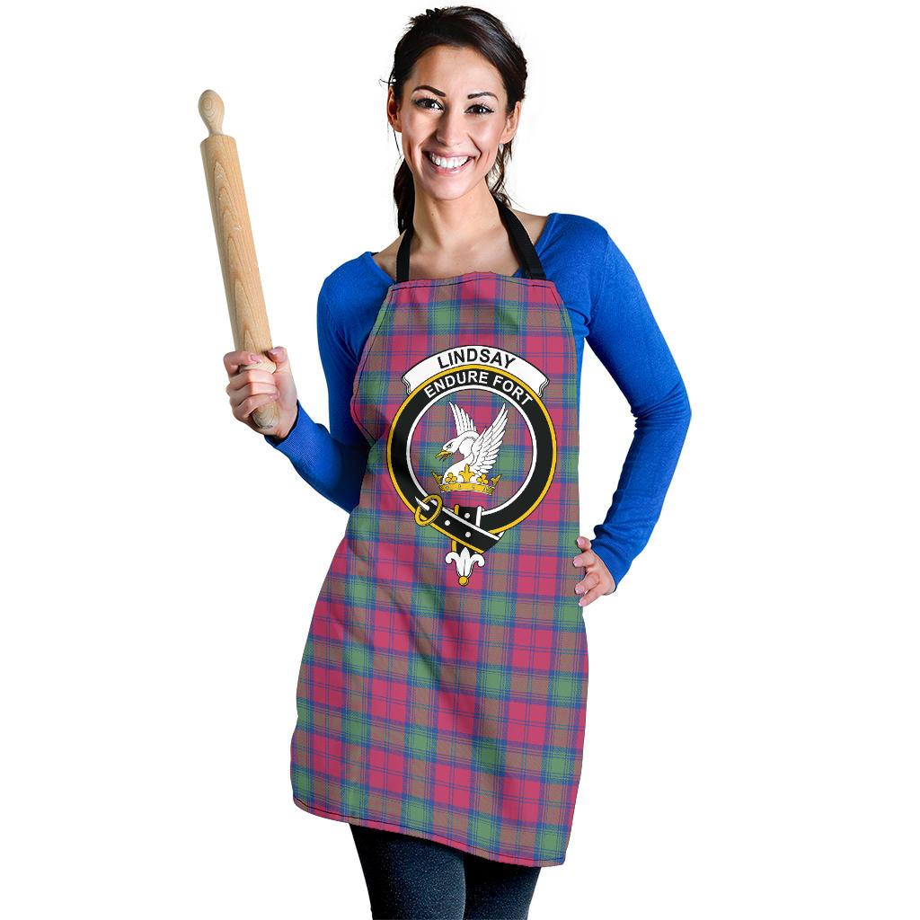 Lindsay Ancient Tartan Clan Crest Apron