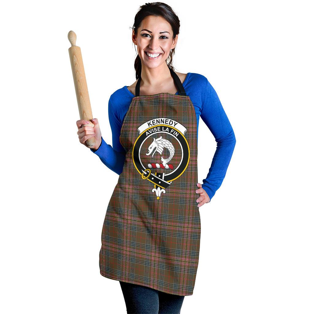 Kennedy Weathered Tartan Clan Crest Apron