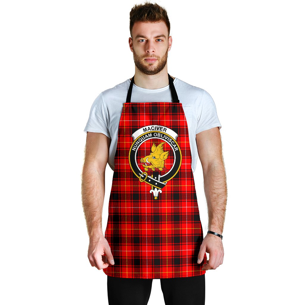 MacIver Modern Tartan Clan Crest Apron