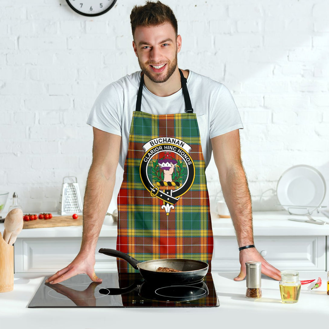 Buchanan Old Sett Tartan Clan Crest Apron