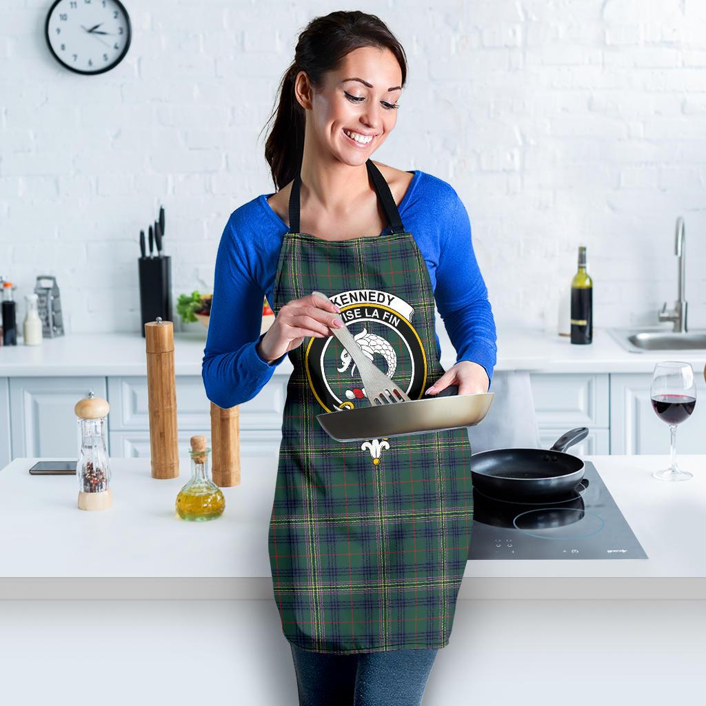 Kennedy Modern Tartan Clan Crest Apron