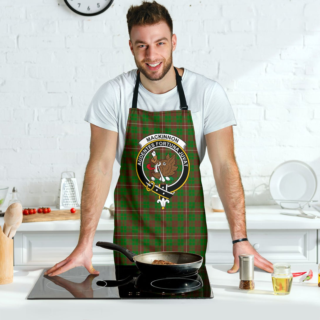 MacKinnon Hunting Modern Tartan Clan Crest Apron