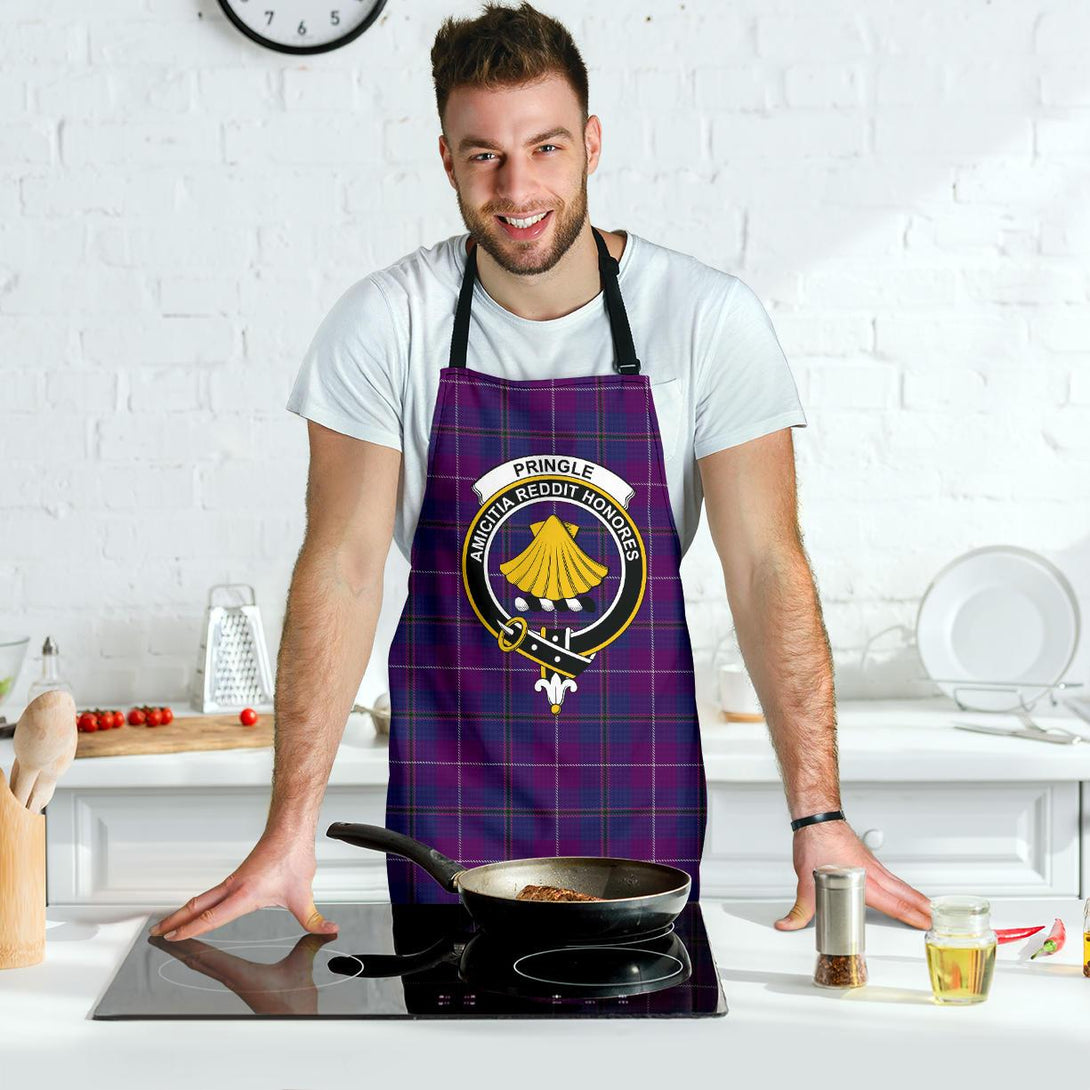 Pride of Glencoe Tartan Clan Crest Apron