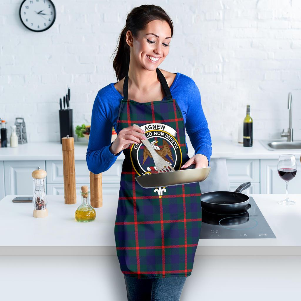 Agnew Modern Tartan Clan Crest Apron