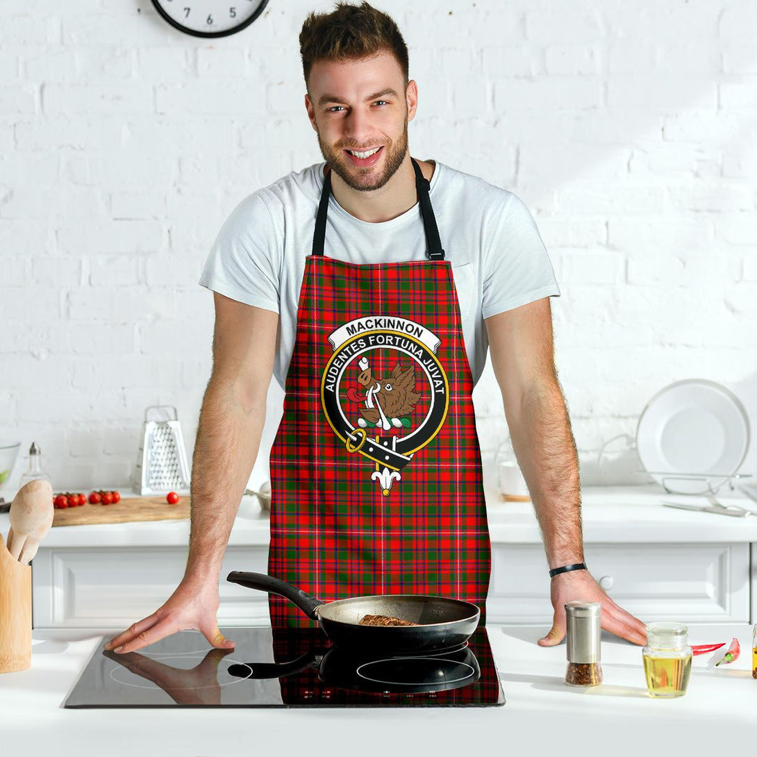 MacKinnon Modern Tartan Clan Crest Apron