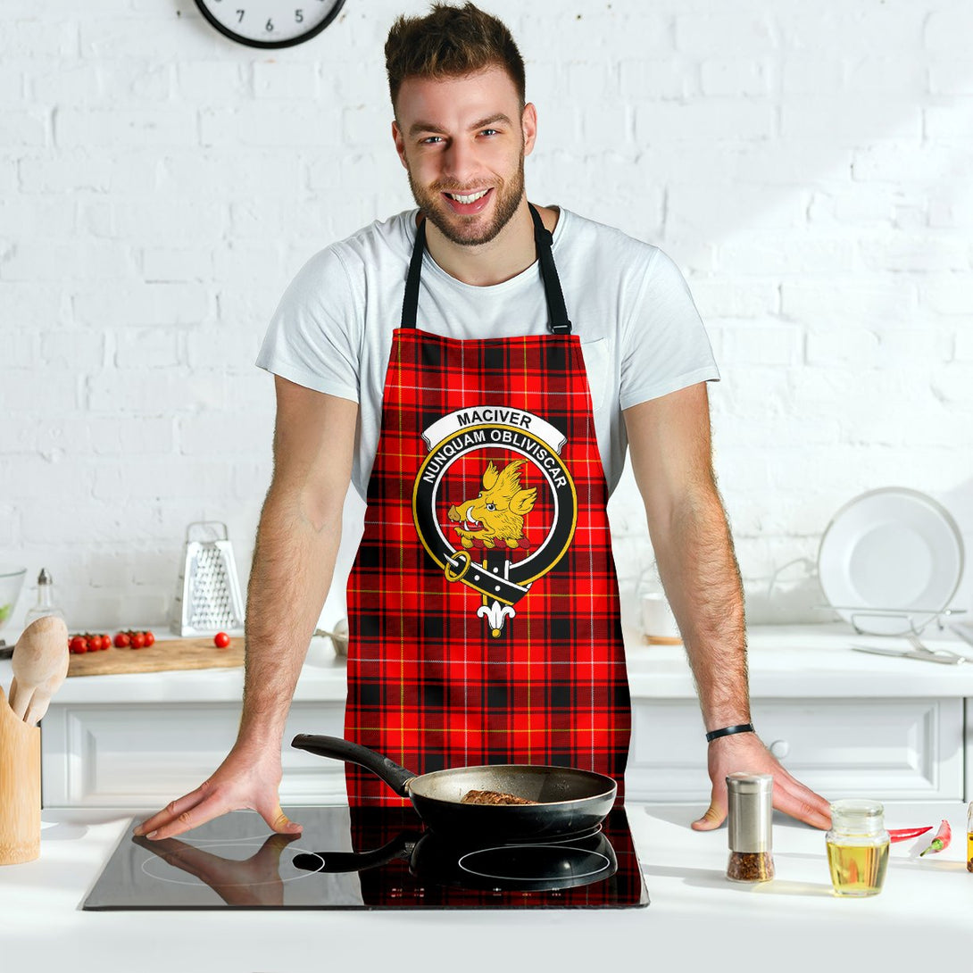 MacIver Modern Tartan Clan Crest Apron