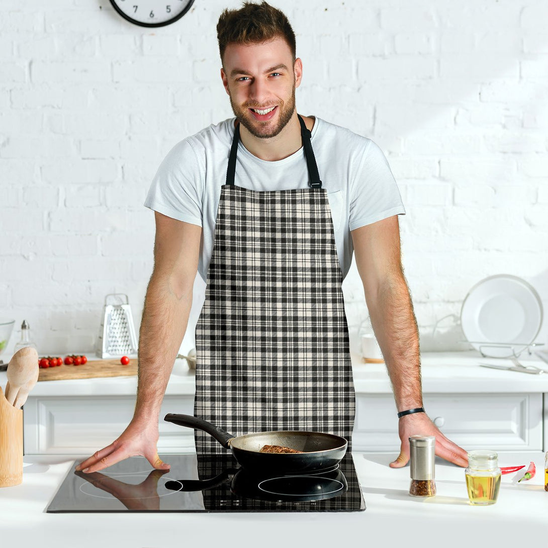 SCOTT BLACK & WHITE ANCIENT Tartan Clan Apron