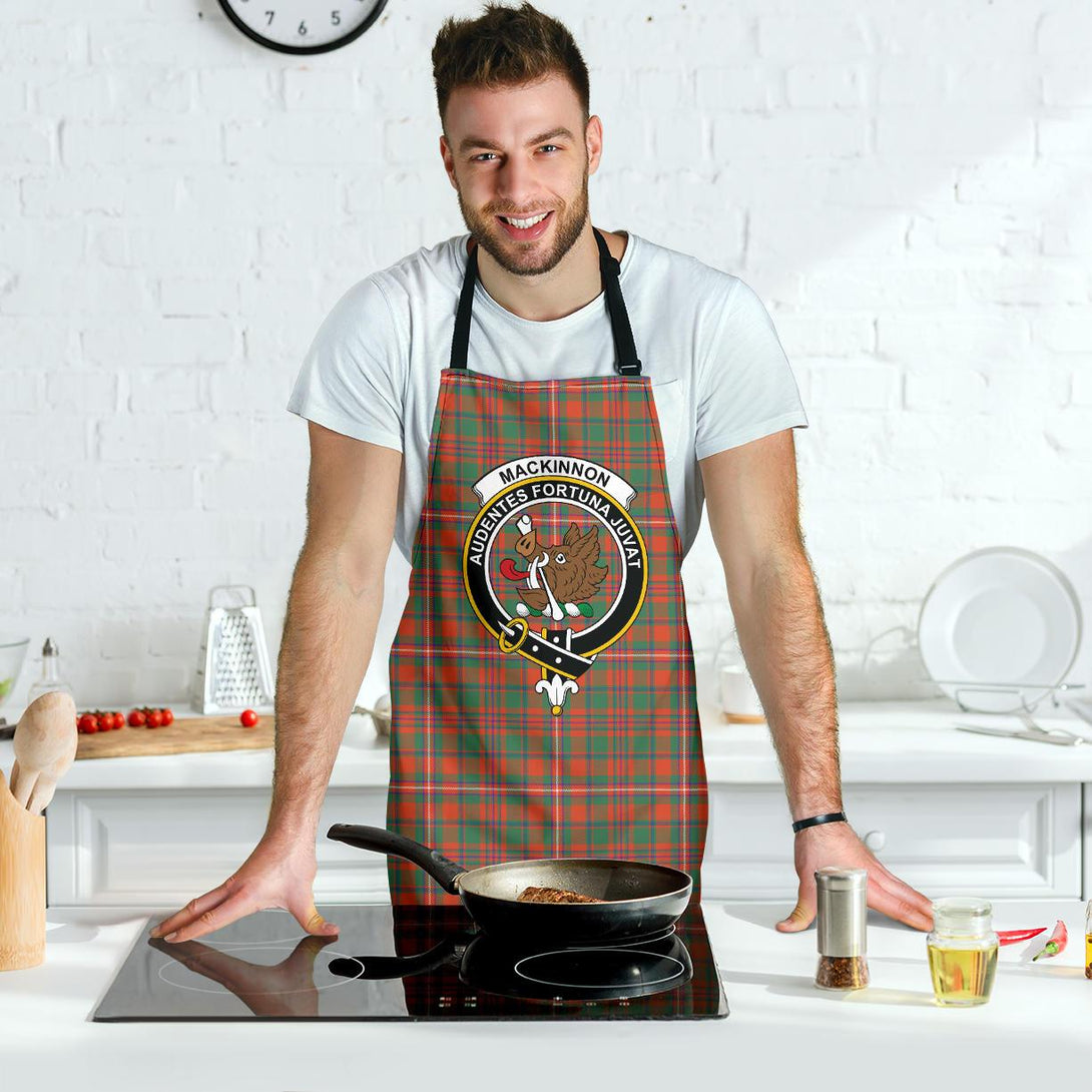 MacKinnon Ancient Tartan Clan Crest Apron