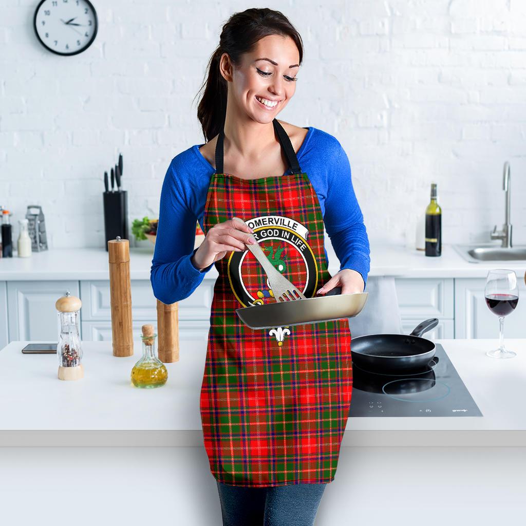 Somerville Modern Tartan Clan Crest Apron