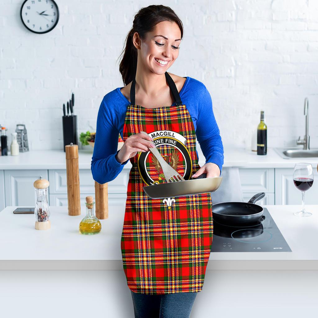 MacGill Modern Tartan Clan Crest Apron