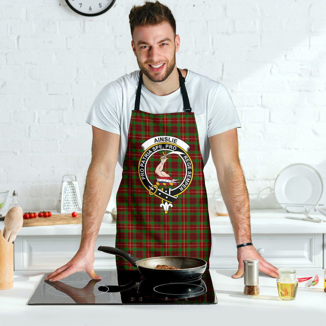 Ainslie Tartan Clan Crest Apron