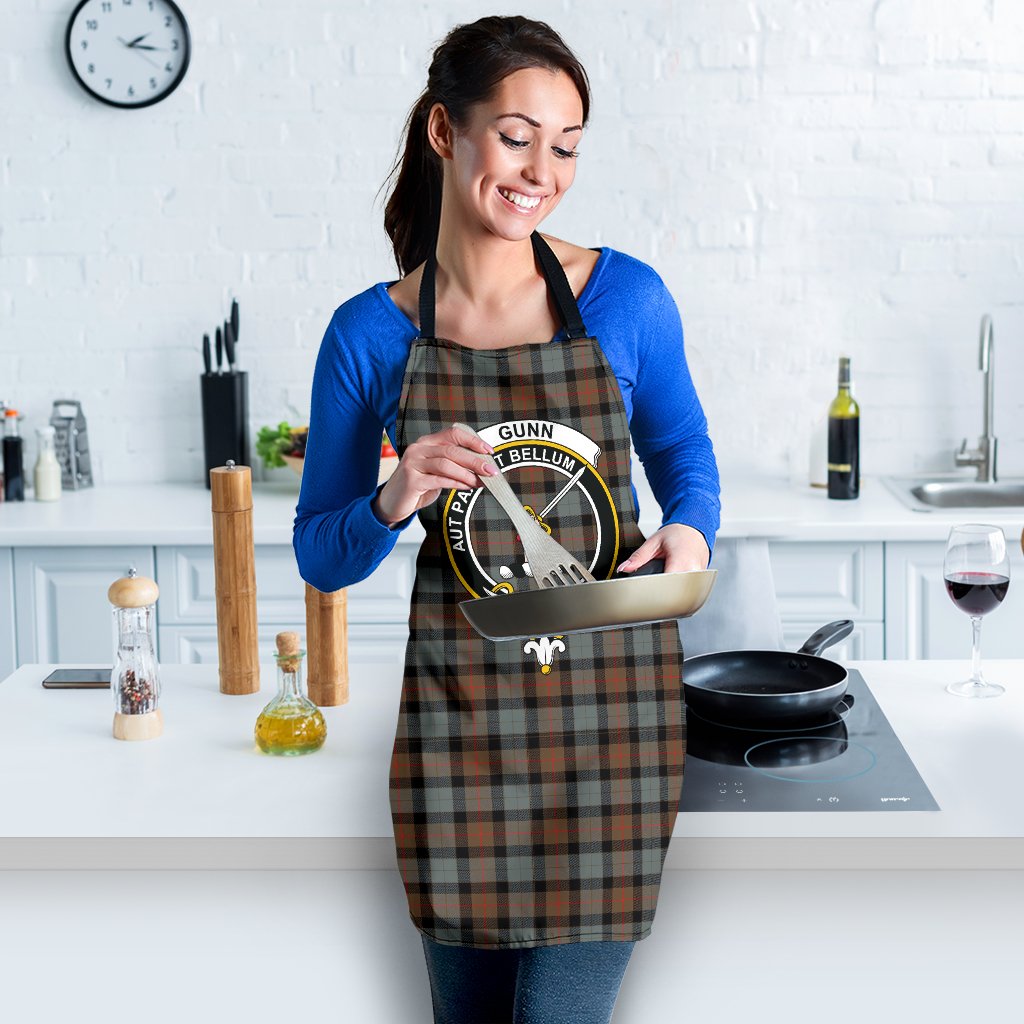 Gunn Weathered Tartan Clan Crest Apron