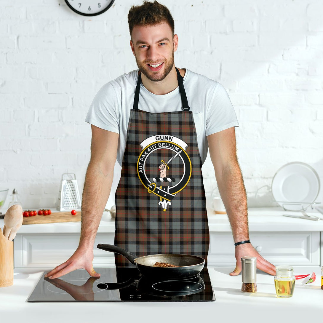 Gunn Weathered Tartan Clan Crest Apron