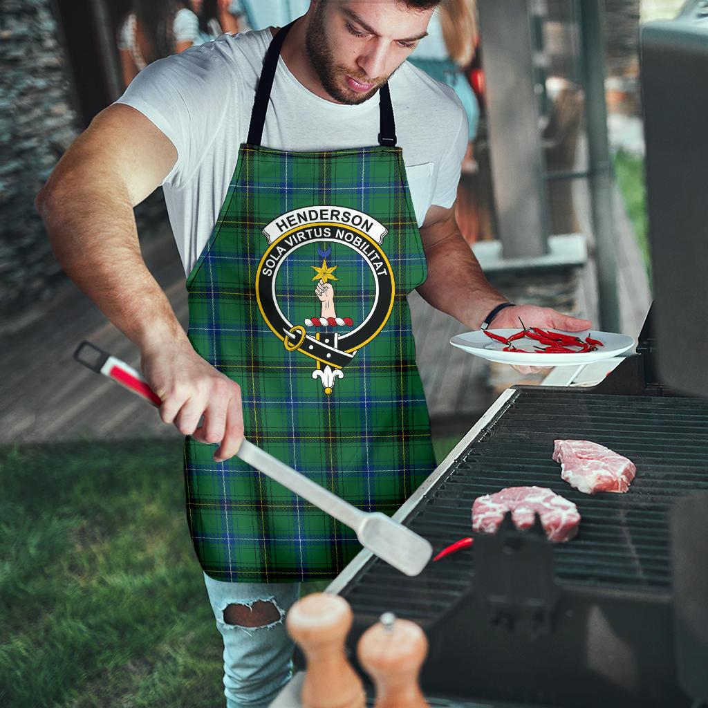 Henderson Ancient Tartan Clan Crest Apron