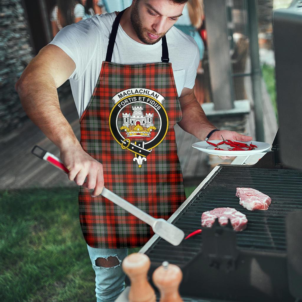 MacLachlan Weathered Tartan Clan Crest Apron