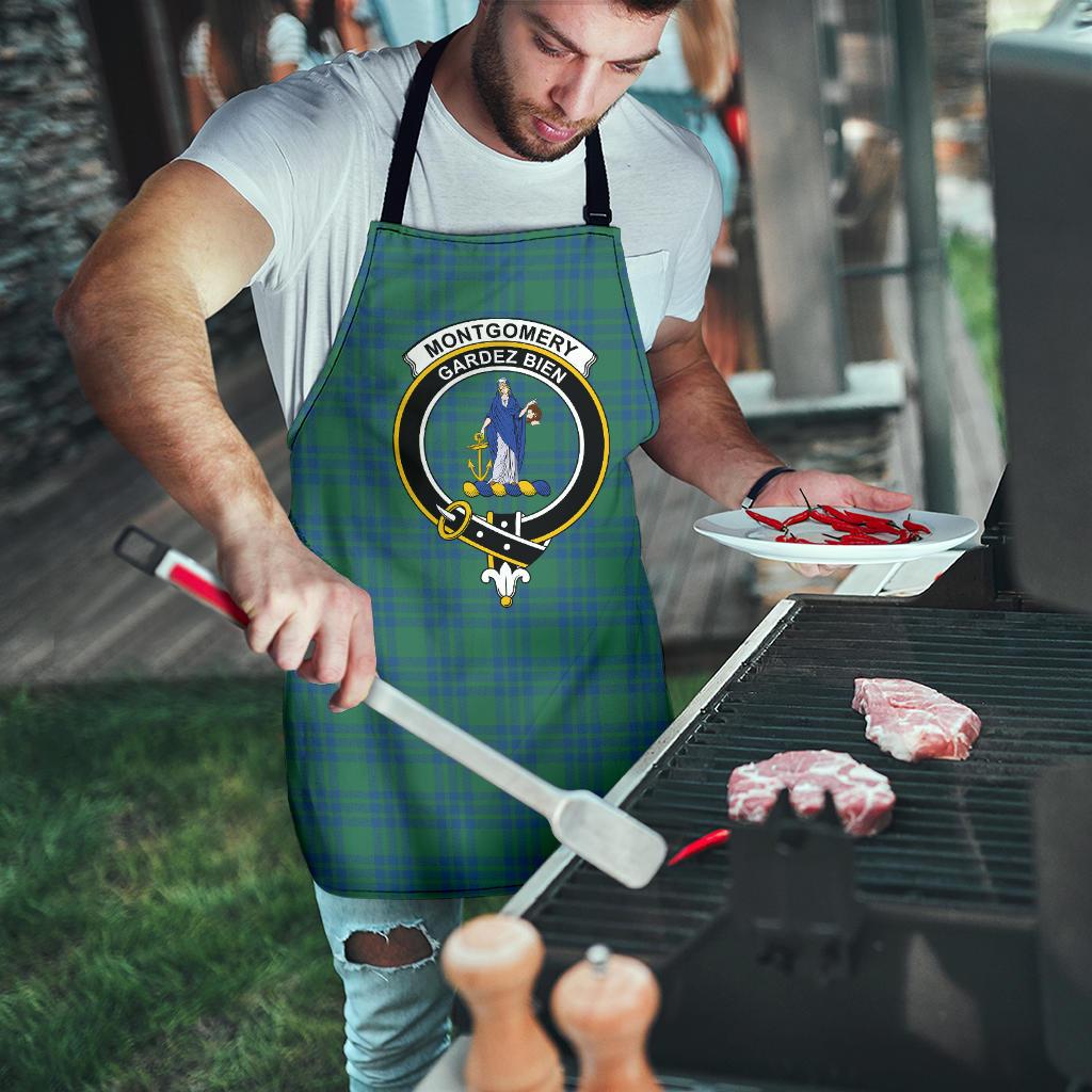 Montgomery Ancient Tartan Clan Crest Apron