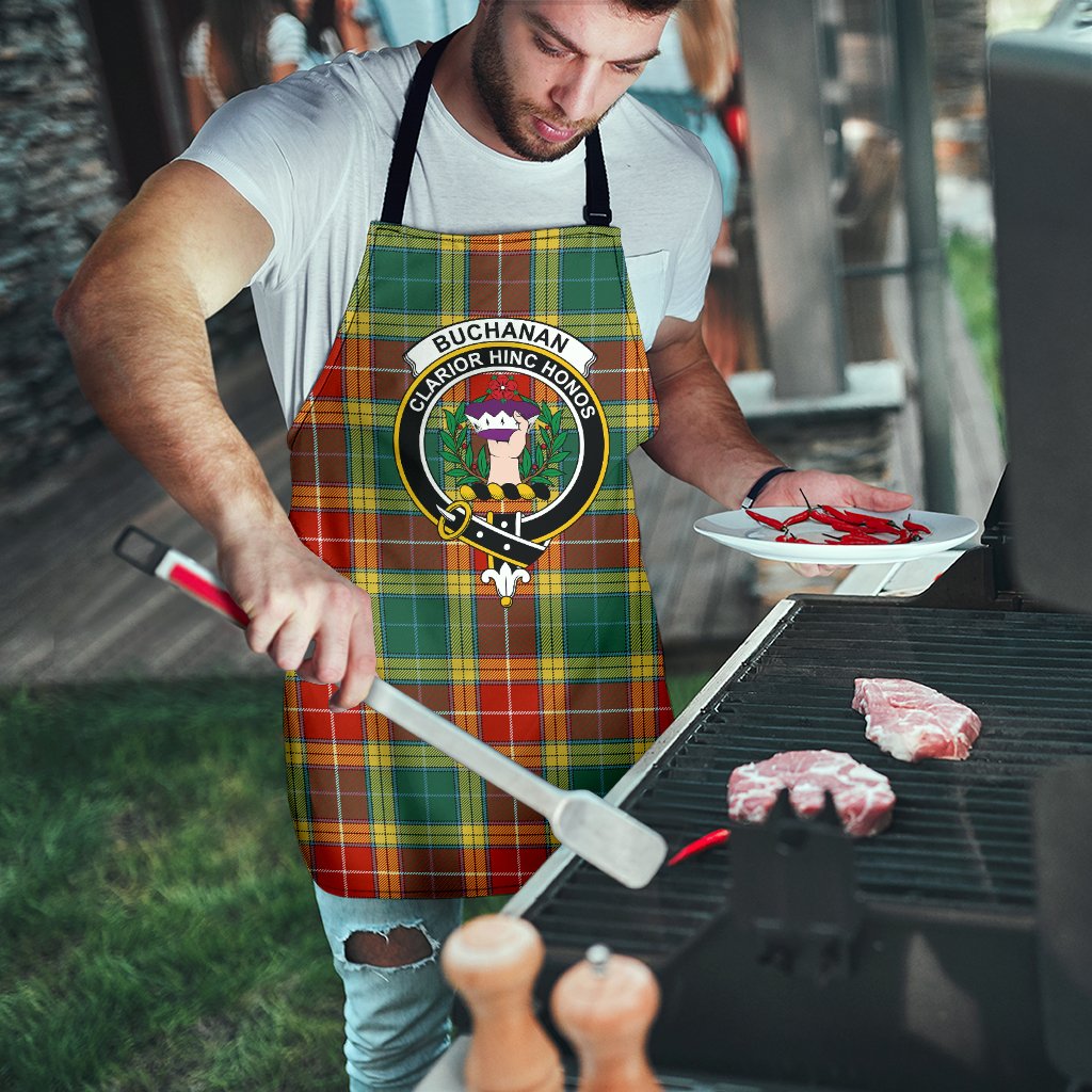 Buchanan Old Sett Tartan Clan Crest Apron