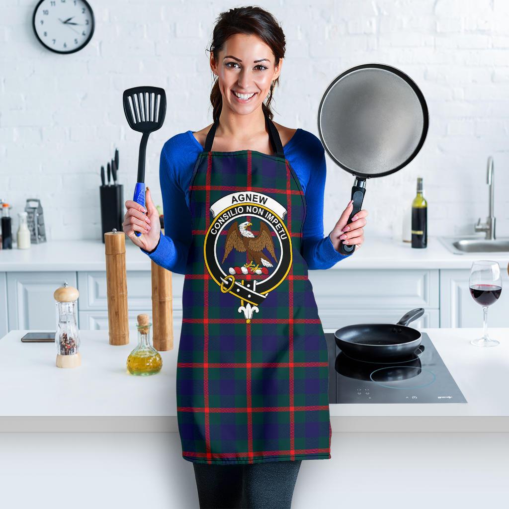 Agnew Modern Tartan Clan Crest Apron