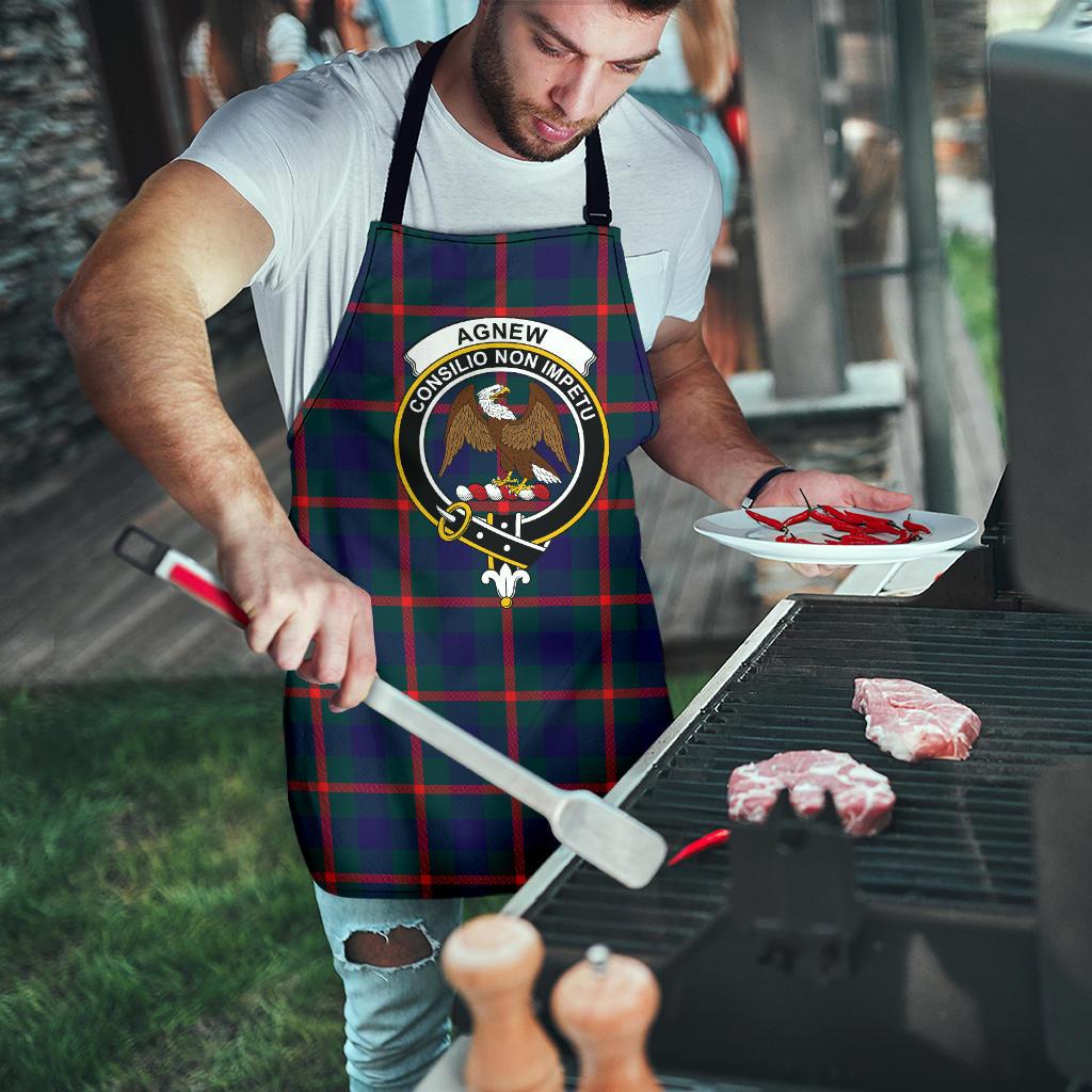 Agnew Modern Tartan Clan Crest Apron