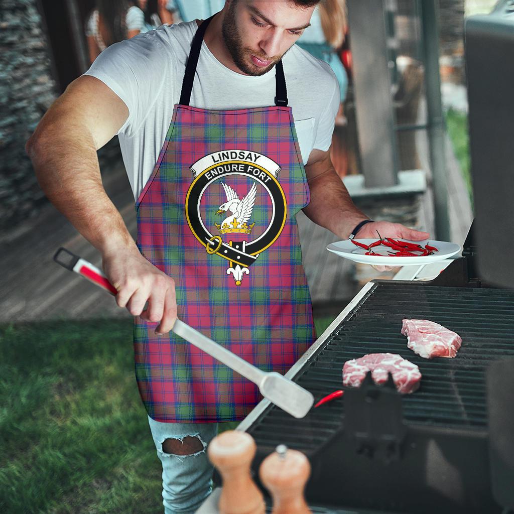 Lindsay Ancient Tartan Clan Crest Apron