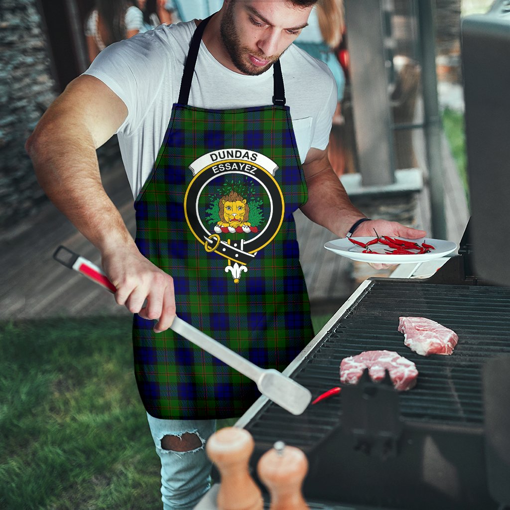 Dundas Modern Tartan Clan Crest Apron