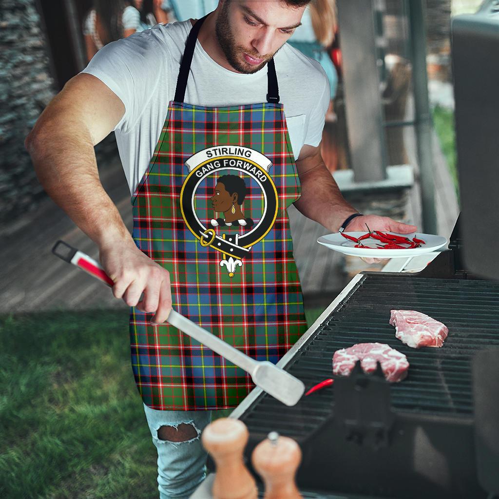 Stirling & Bannockburn District Tartan Clan Crest Apron