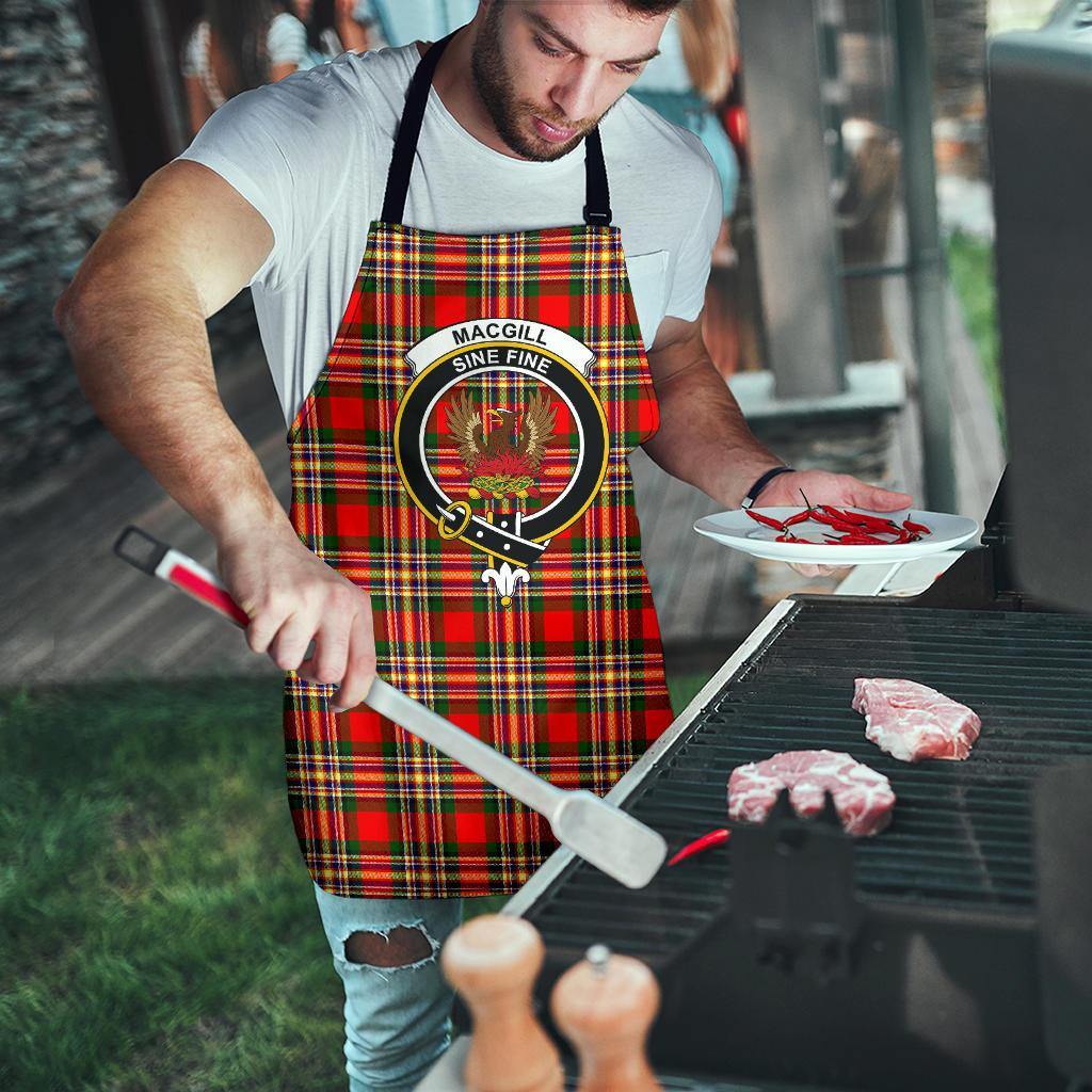 MacGill Modern Tartan Clan Crest Apron