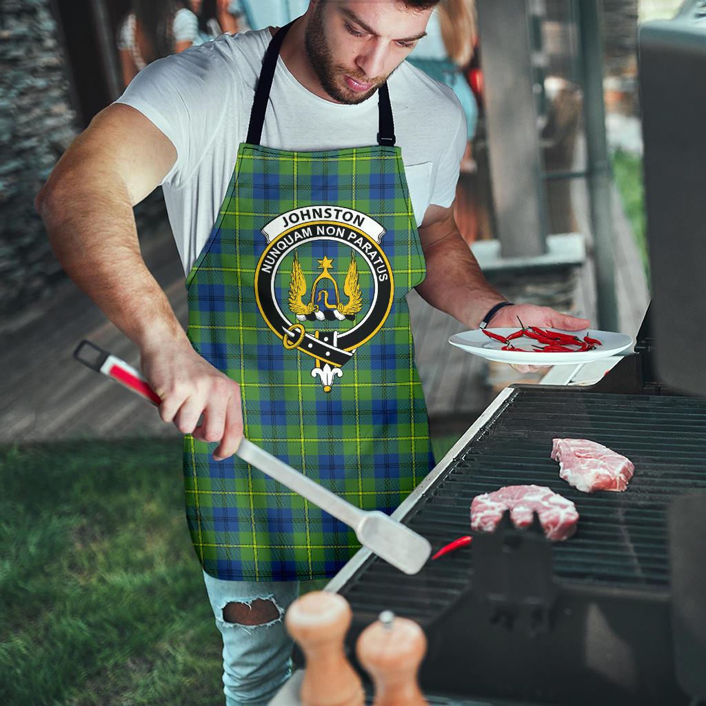 Johnston Ancient Tartan Clan Crest Apron