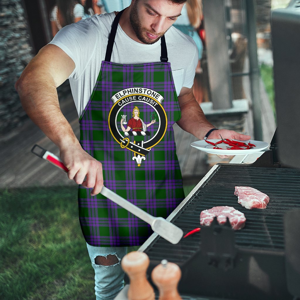 Elphinstone Tartan Clan Crest Apron