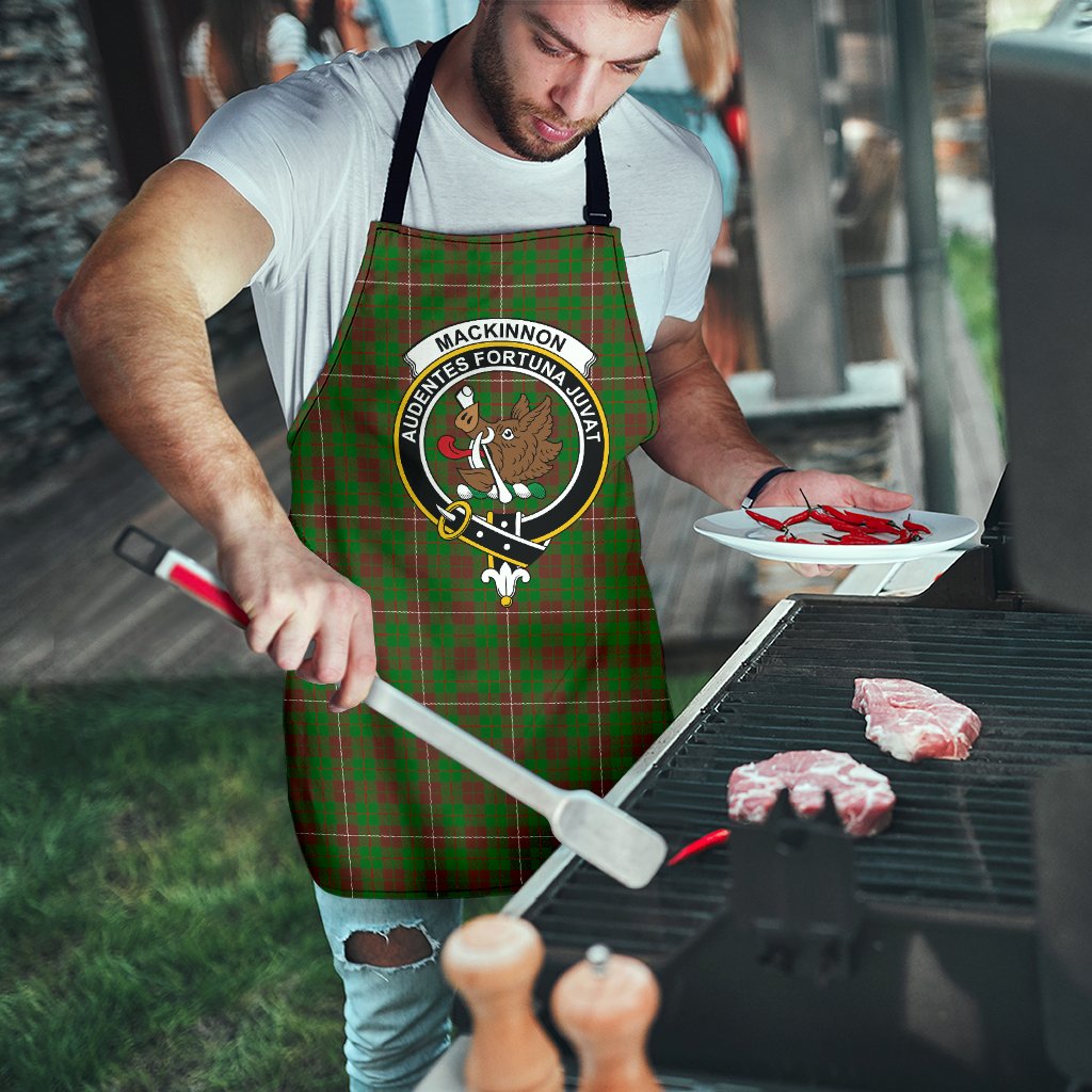 MacKinnon Hunting Modern Tartan Clan Crest Apron