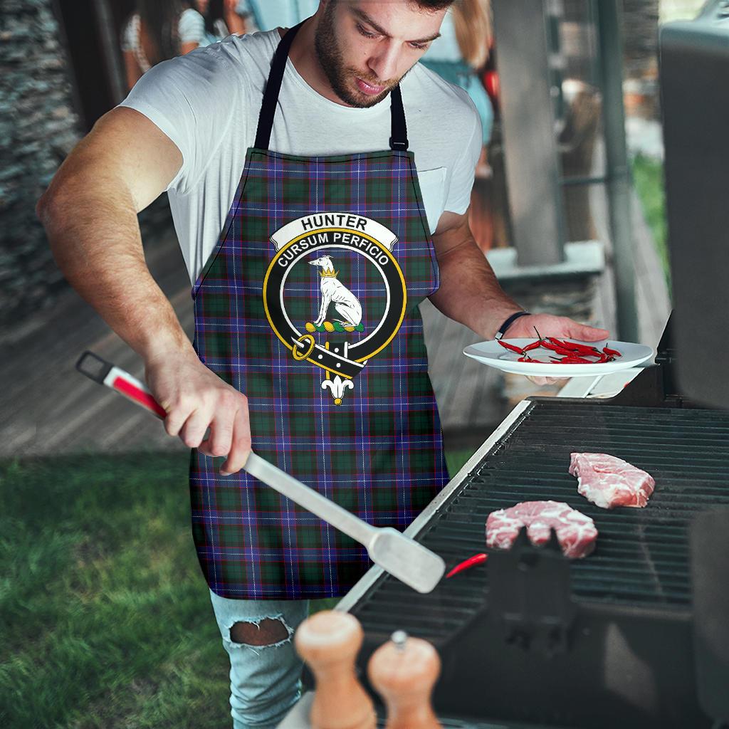 Hunter Modern Tartan Clan Crest Apron