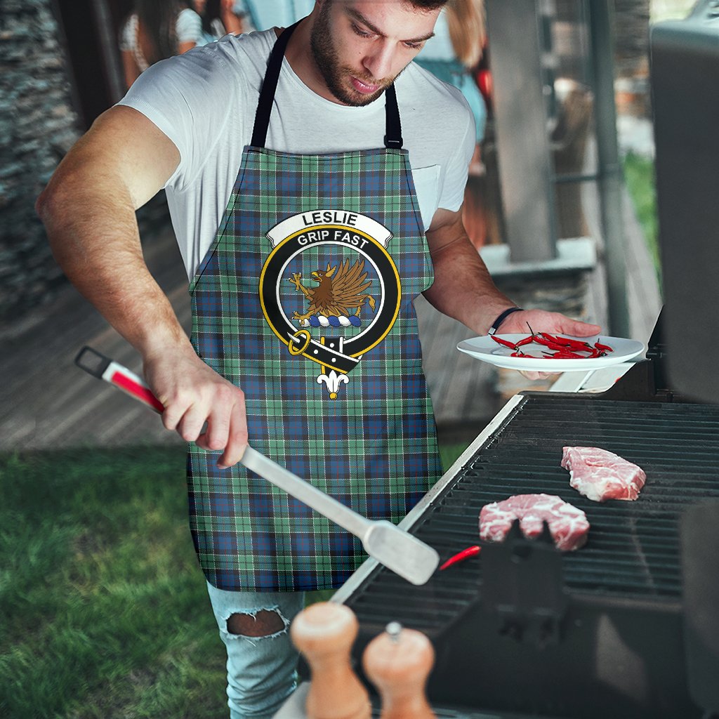 Leslie Hunting Ancient Tartan Clan Crest Apron