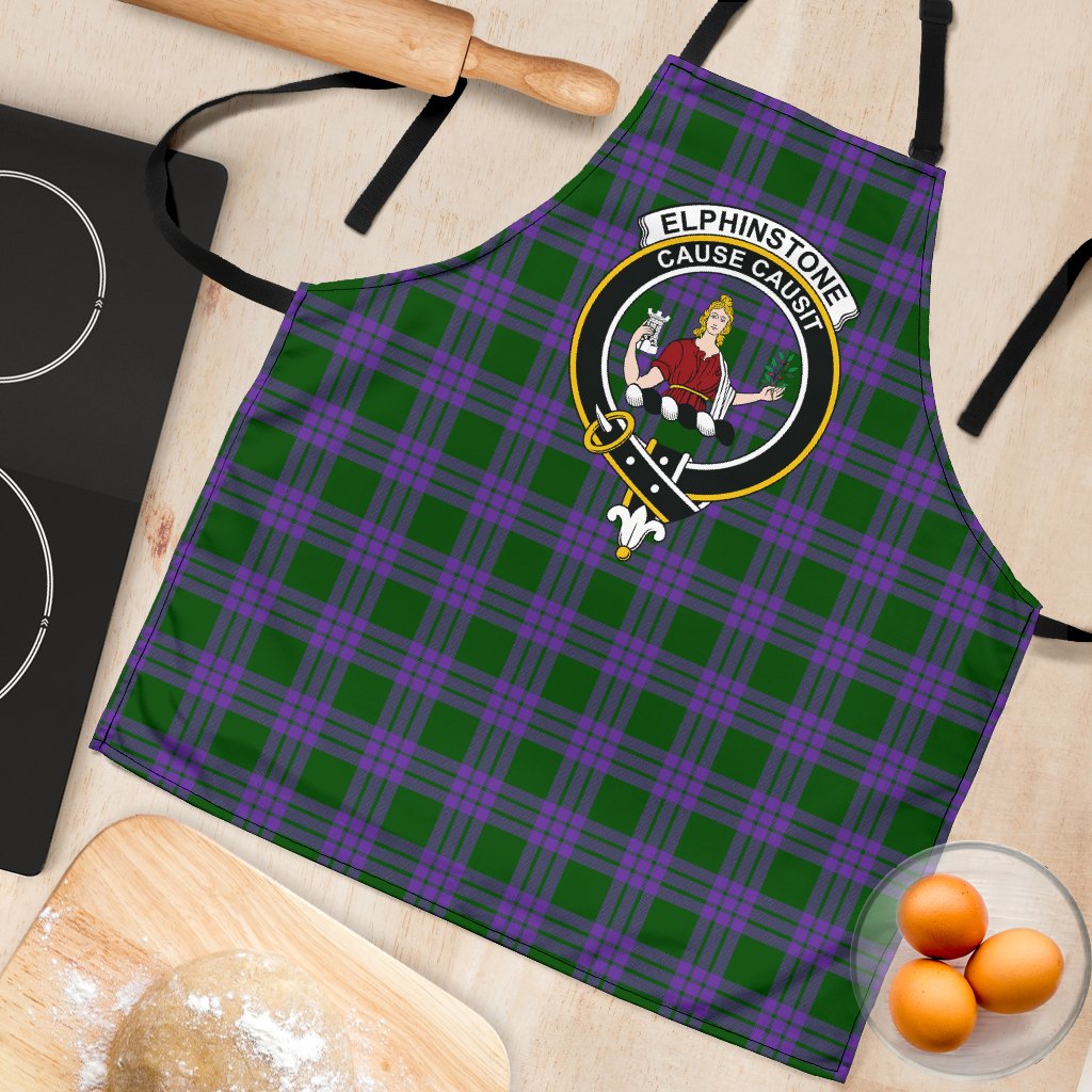 Elphinstone Tartan Clan Crest Apron