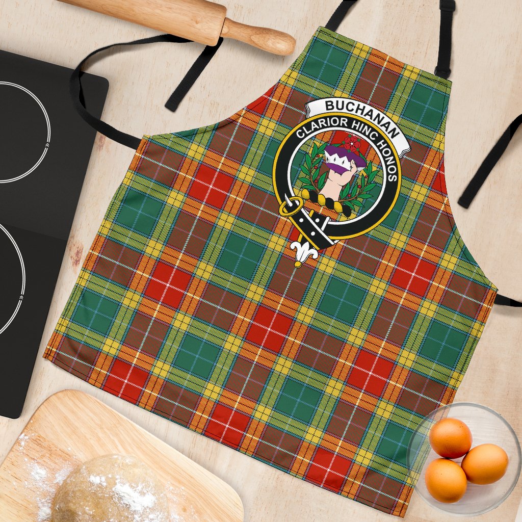 Buchanan Old Sett Tartan Clan Crest Apron