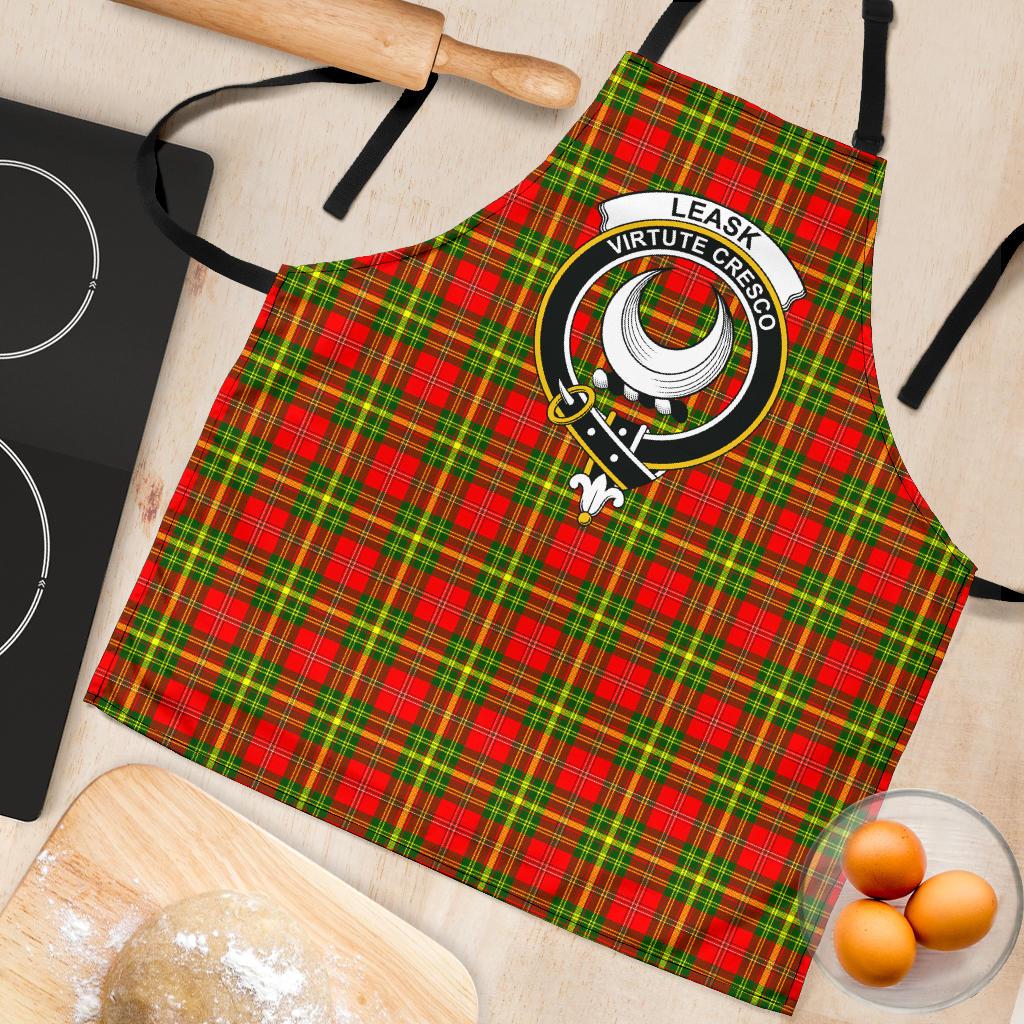 Leask Tartan Clan Crest Apron